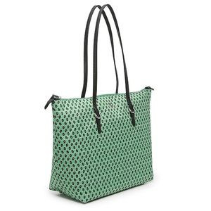 Lauren Ralph Lauren green print keaton tote